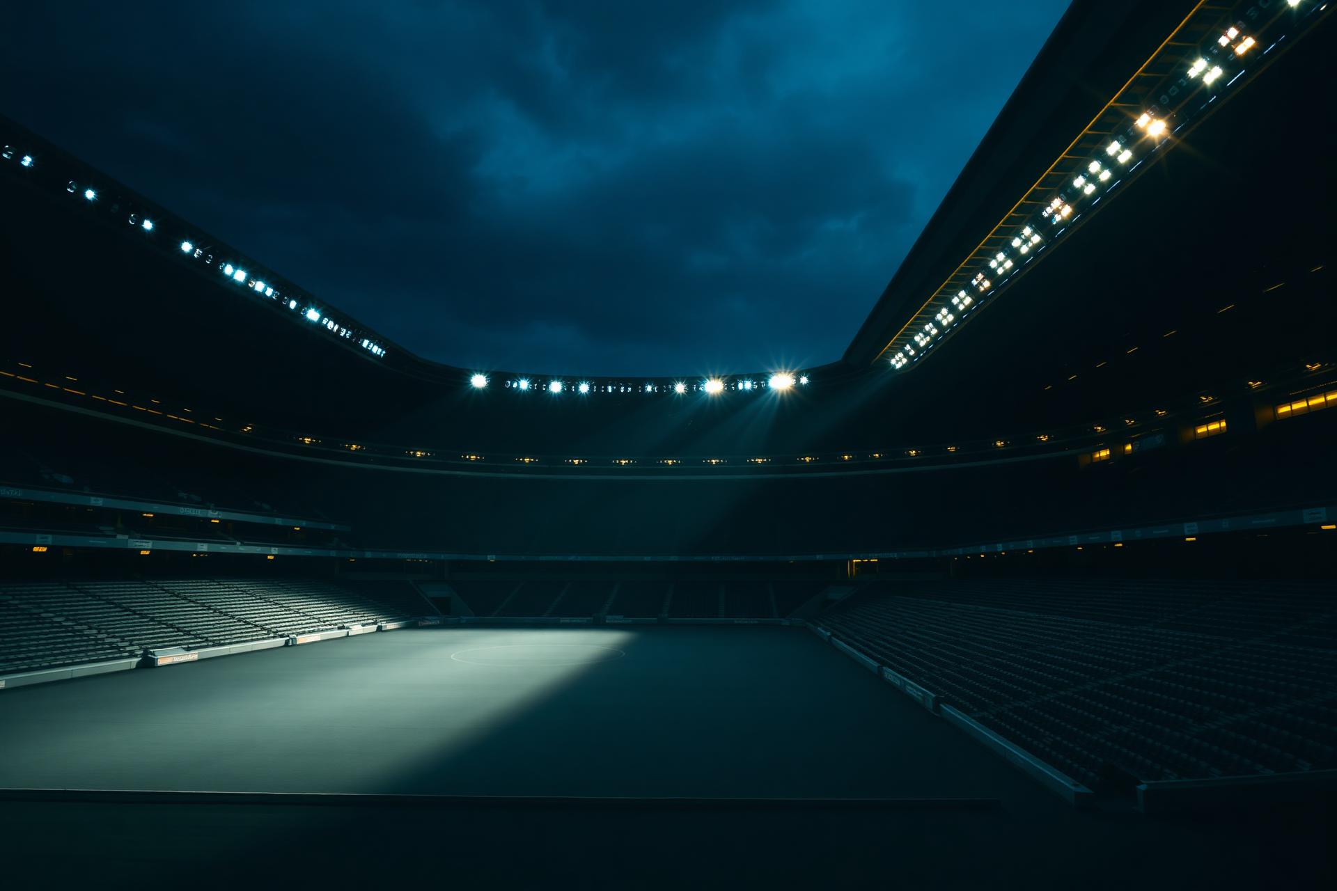 Elite stadium at dusk